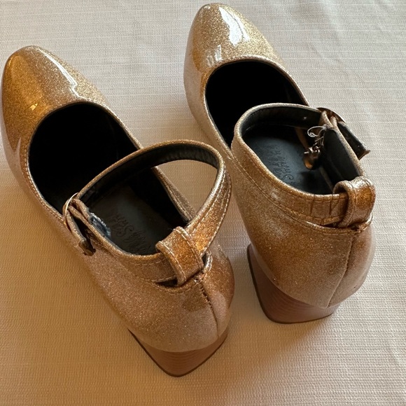 Gold Glitter Bobbie Pumps Size 39 - Picture 6 of 13